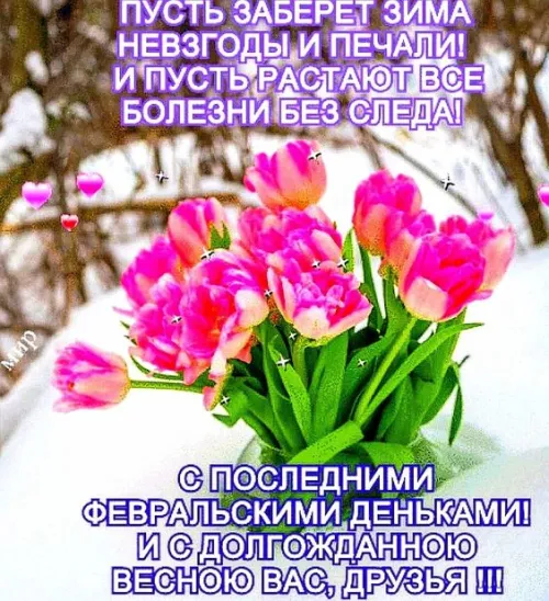 Открытки на последний день зимы (170 картинок). Прикольные картинки