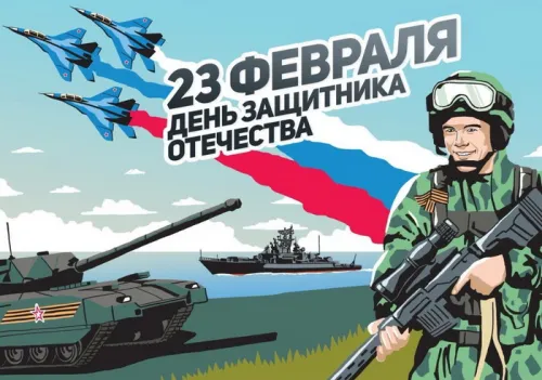 Открытки с 23 февраля (235 картинок). Прикольные открытки с Днем защитника Отечества